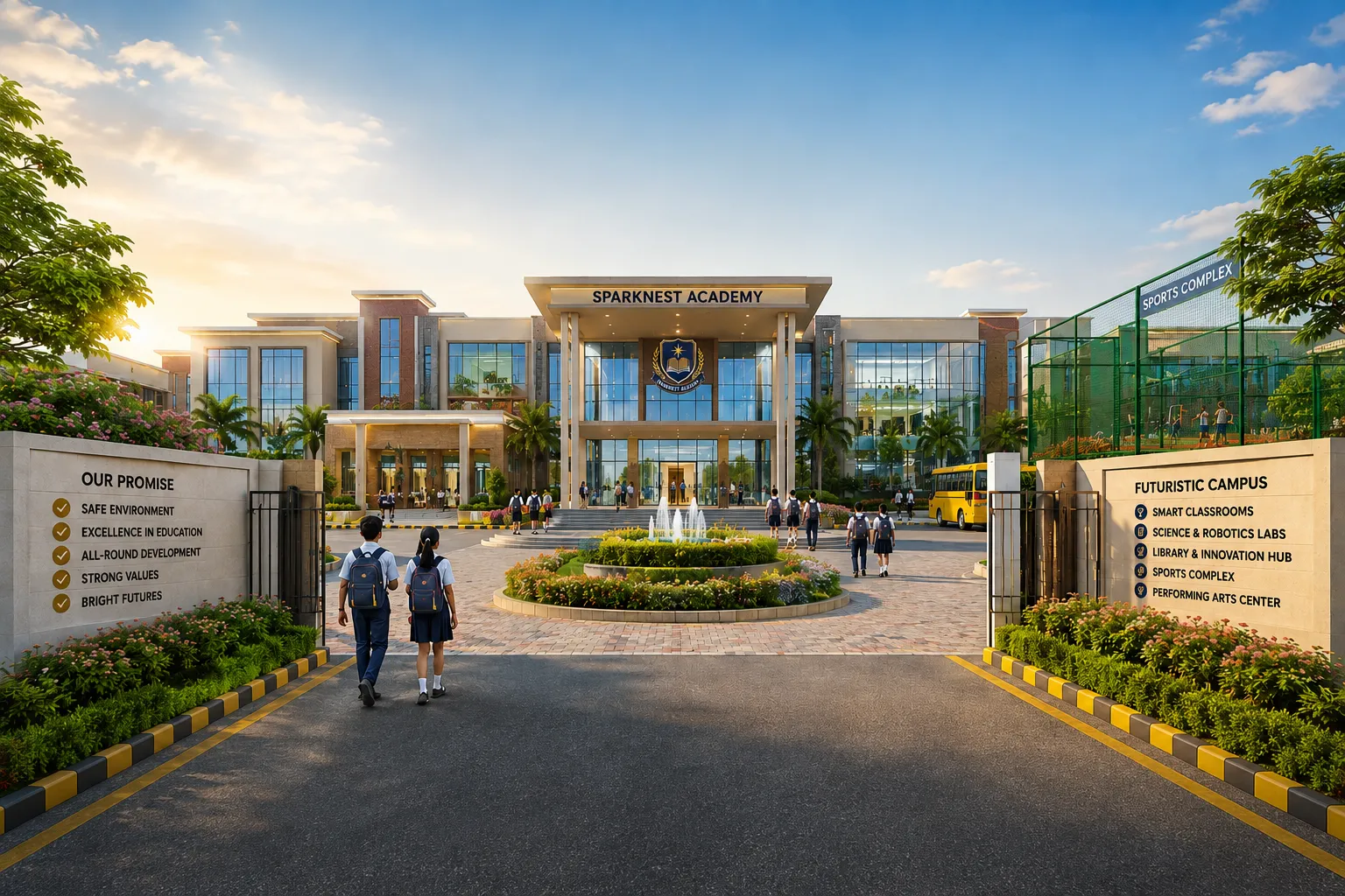 Main Academic Building & Entrance Arch